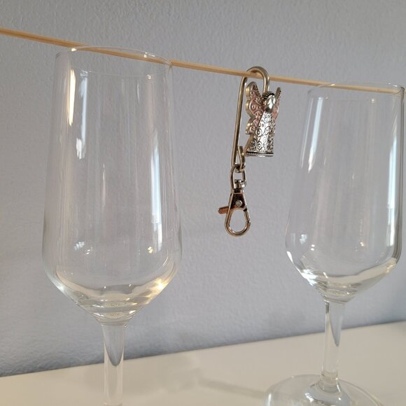 Angel Purse Key Finder Key Chain - Silver Pink NWOT - Picture 4 of 6